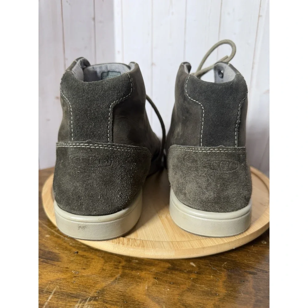 KEEN Glenhaven Mid Men's Size 9.5 Gray Nubuck Leather Shoe Sneaker Ankle Boots